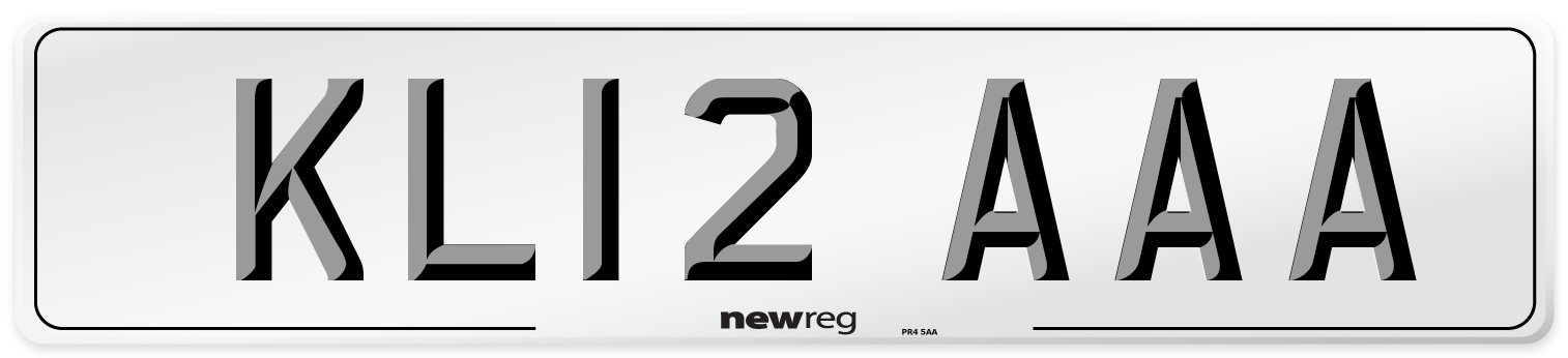 KL12 AAA Number Plate from New Reg